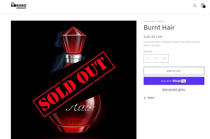 burnt hair sold out