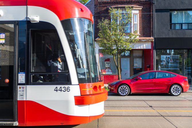 ttc streetcar tesla
