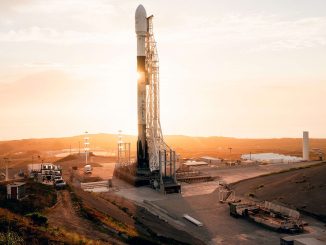 Falcon 9 rocket, courtesy of SpaceX