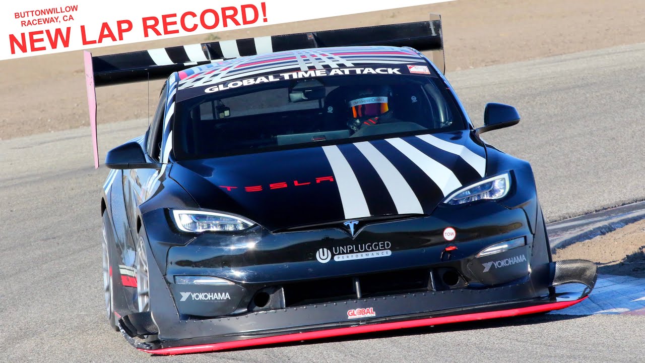 Unplugged Performance and Dark Helmet shatter Buttonwillow Raceway's EV