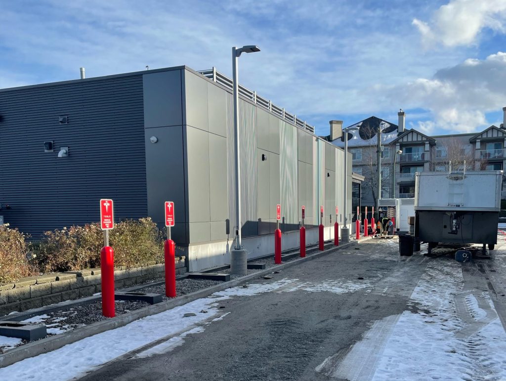Tesla Supercharger in Delta under construction [British Columbia