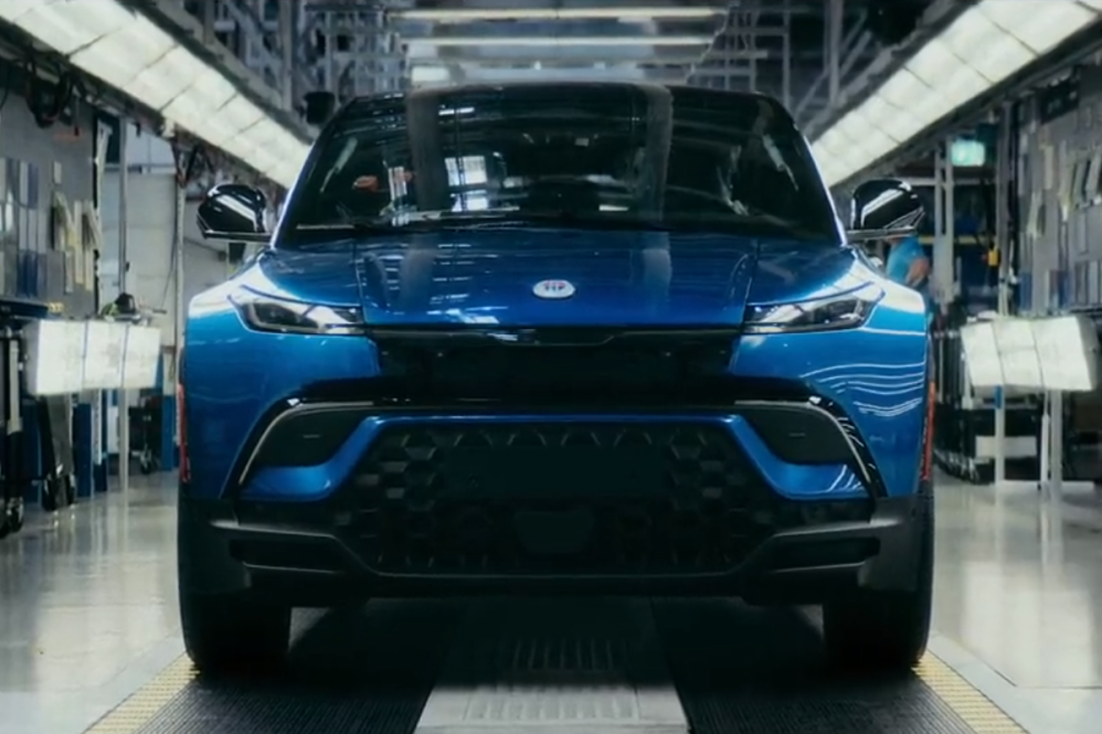 fisker ocean production blue