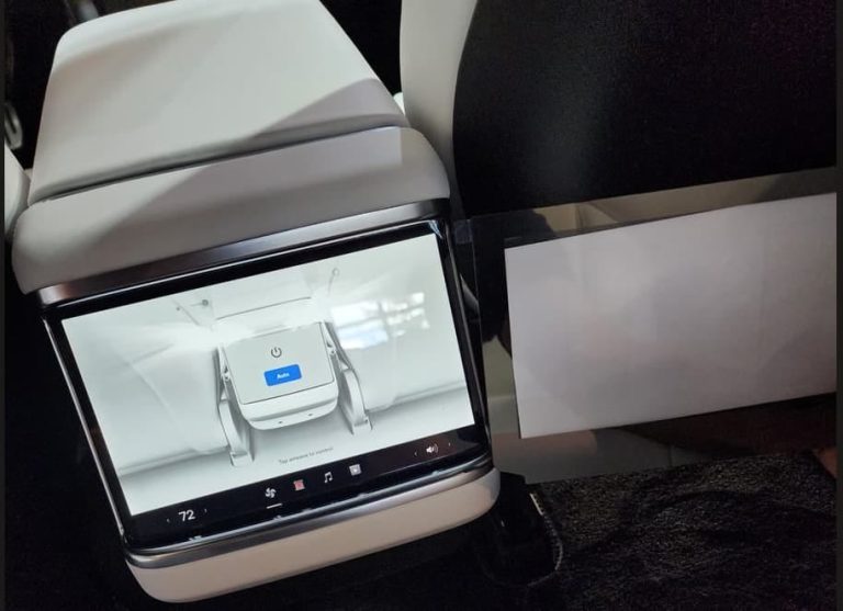 Electric Rear Screen Tesla updates Model S/X with larger rear screen - Drive Tesla