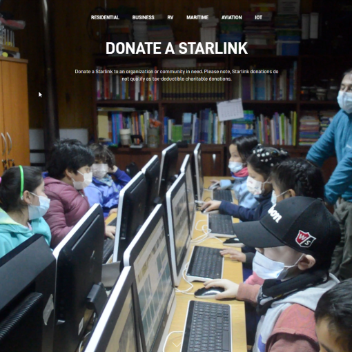 starlink donate