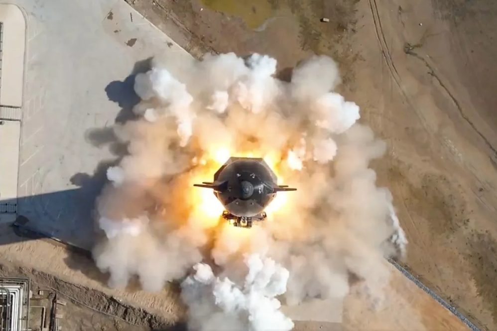 SpaceX Starship static fire test courtesy of SpaceX
