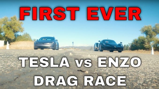 Tesla vs Ferrari Enzo and more