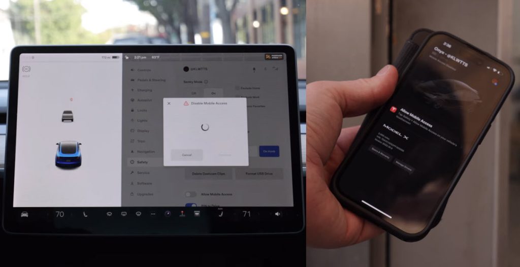 remove mobile access