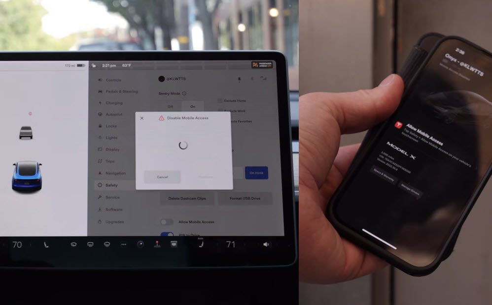 remove mobile access