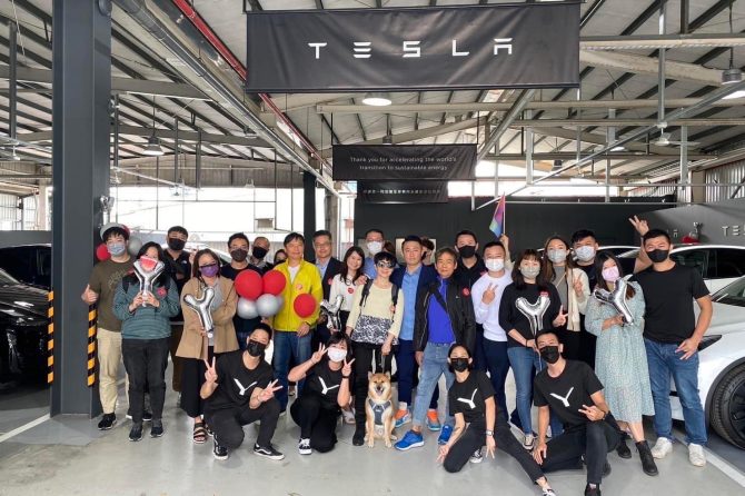 taiwan model y deliveries