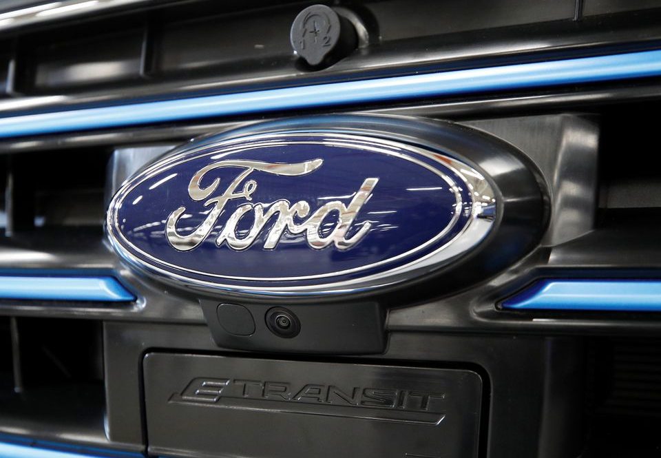 ford logo on an ev