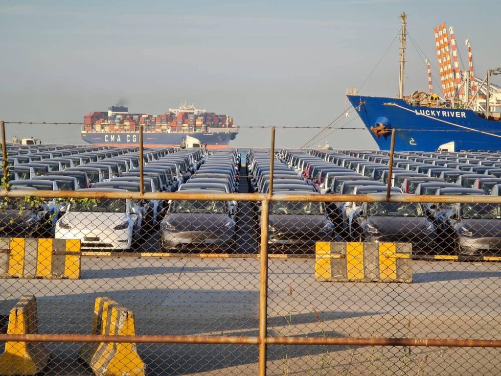 Tesla cars arriving in Thailand