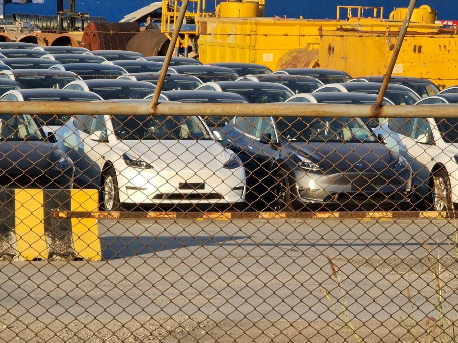 Tesla cars arriving in Thailand