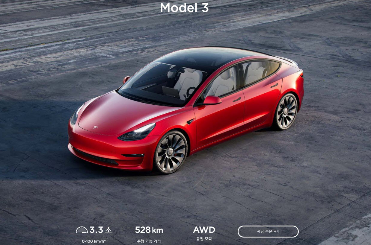model 3 korea