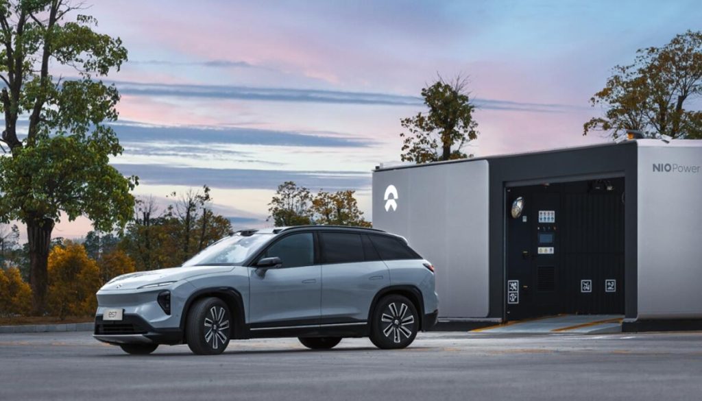 NIO battery swap station courtesy of NIO China