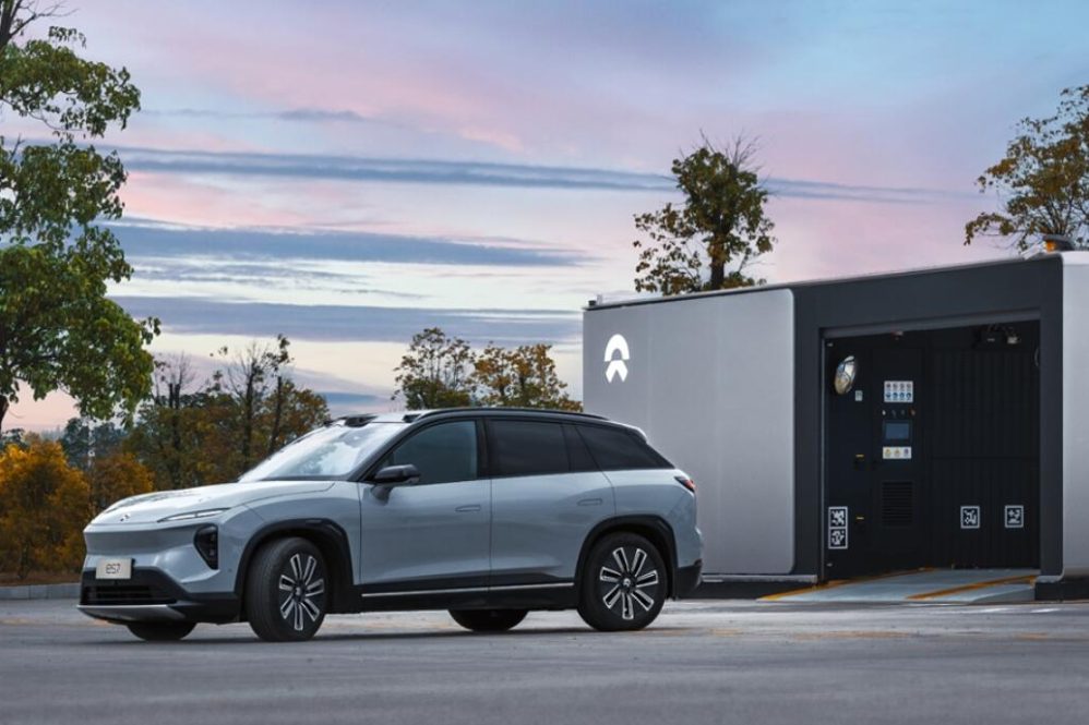 NIO battery swap station courtesy of NIO China