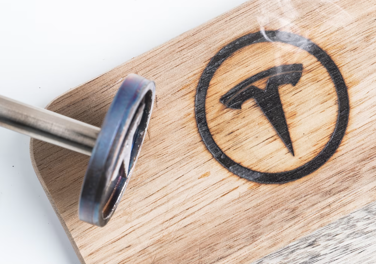 tesla branding iron