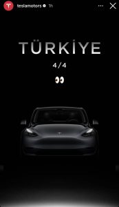 tesla turkey