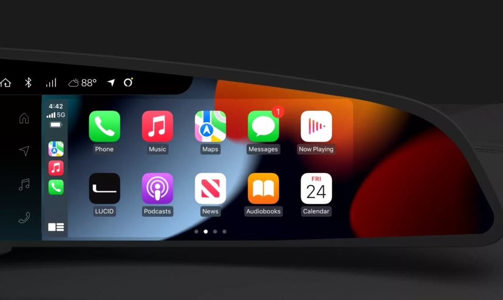 lucid carplay display