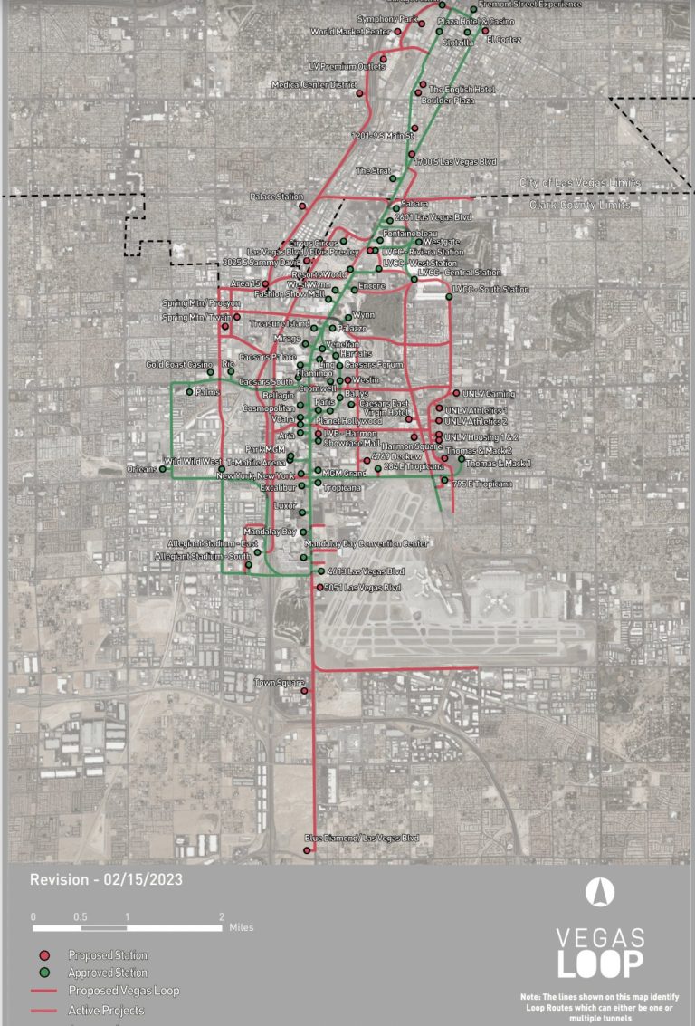 The Boring Company proposes new and larger expansion of Vegas Loop ...