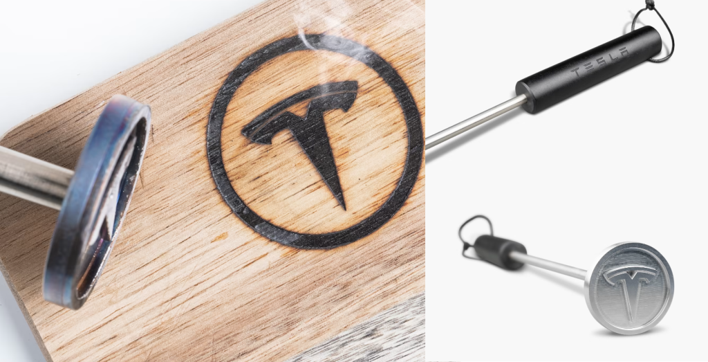 tesla branding iron
