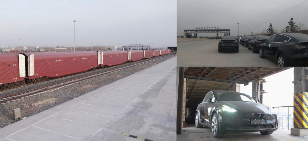 tesla china trains