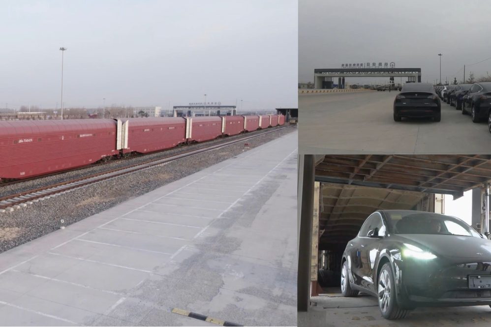 tesla china trains