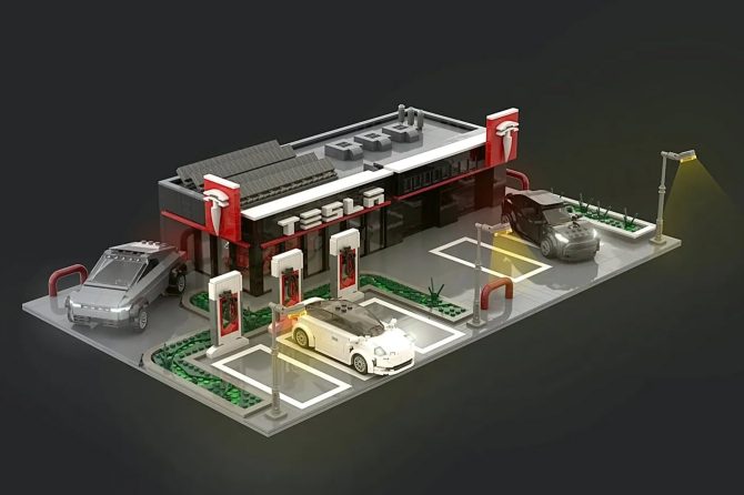 tesla center lego ideas