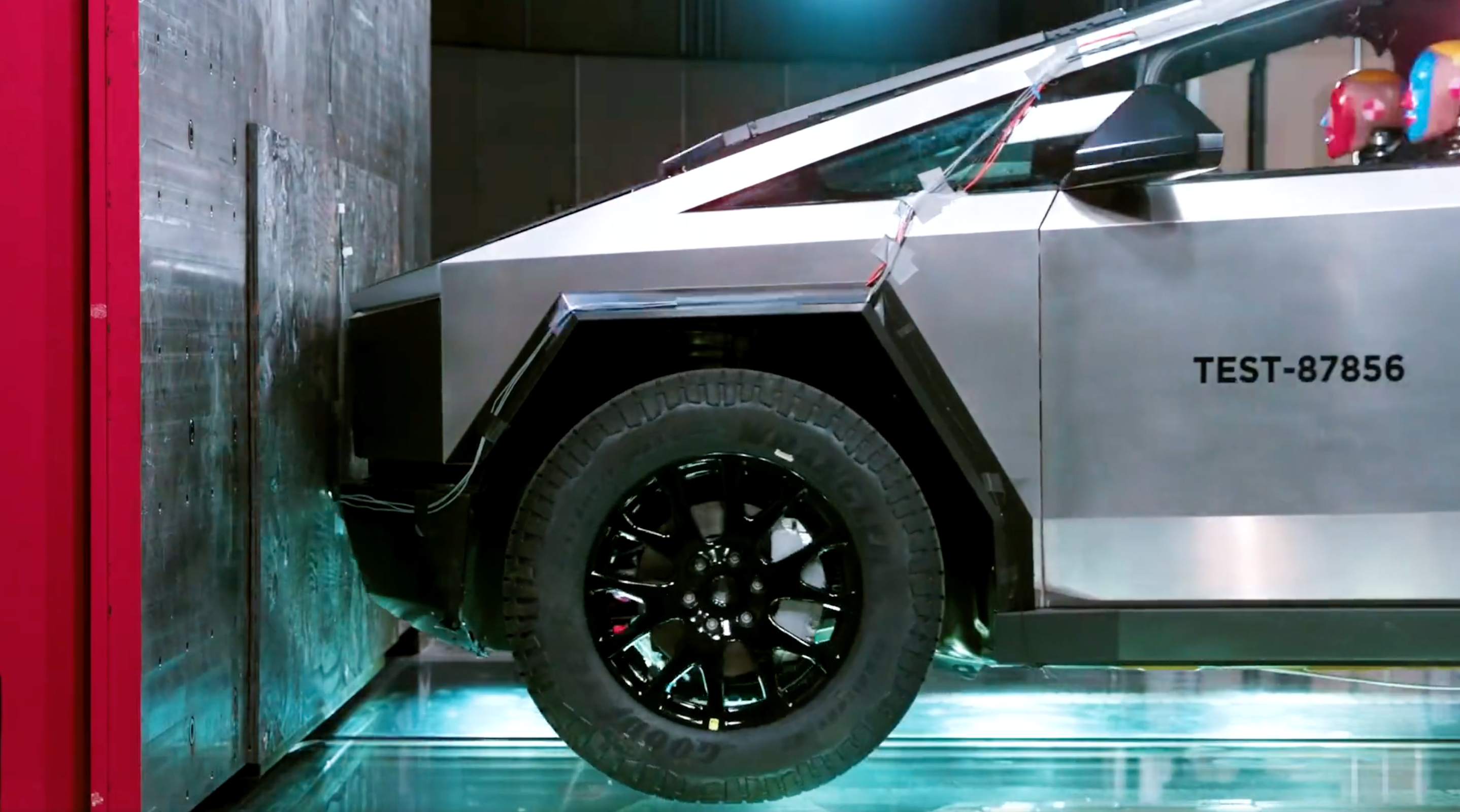 cybertruck crash test