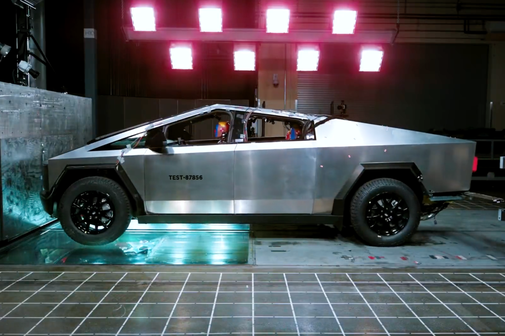 cybertruck crash test