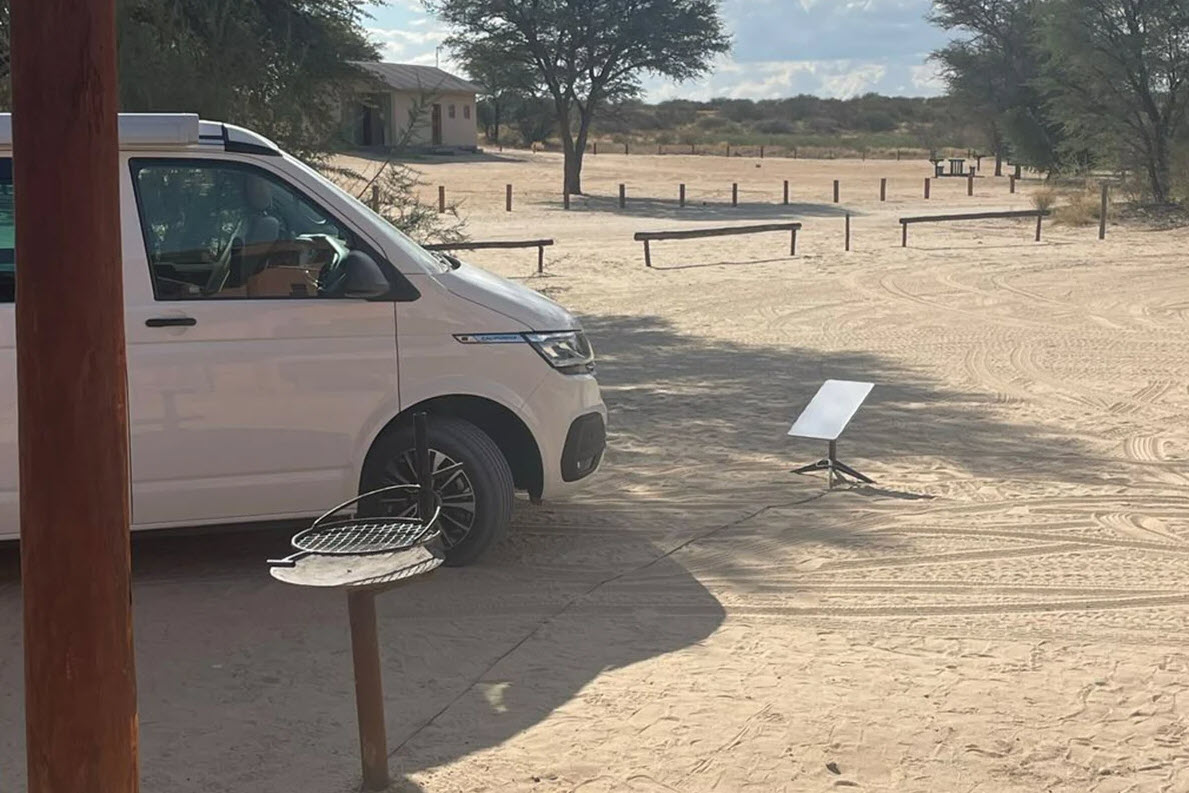 Starlink-kit-in-Kgalagadi-Nossob-Camp