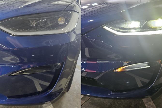 model x headlights