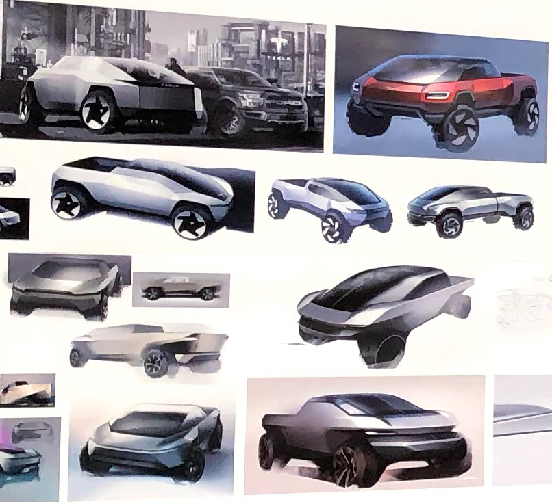 cybertruck sketches close