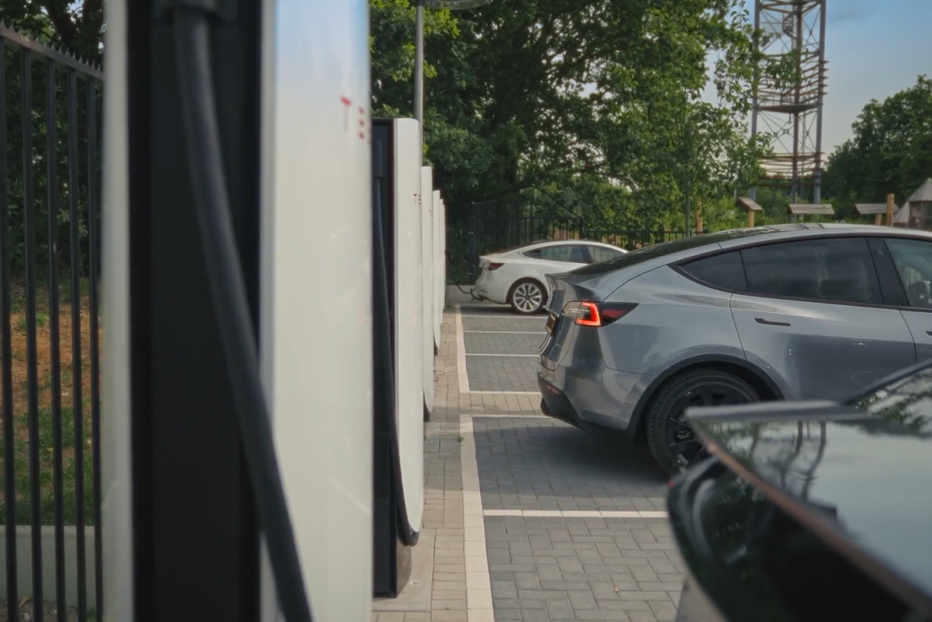 First Tesla V4 Supercharger station in North America under construction ...