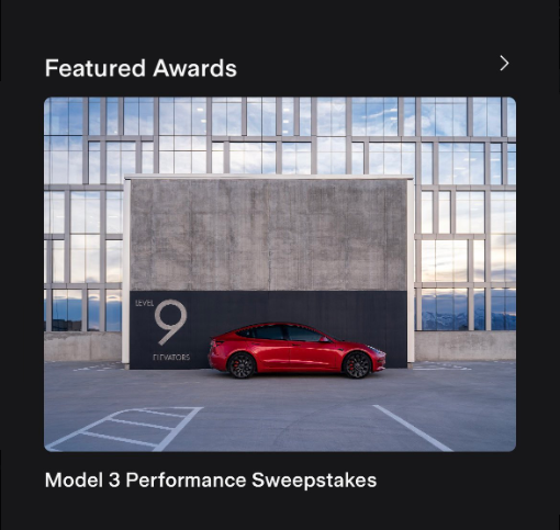 model 3 sweepstakes