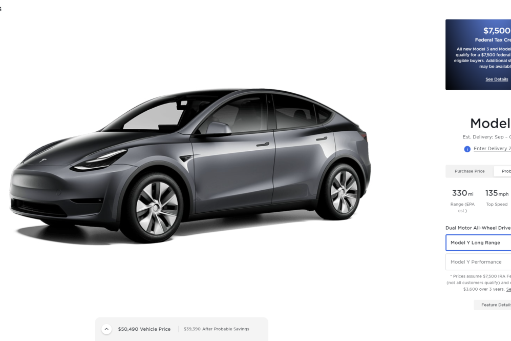 model y awd missing
