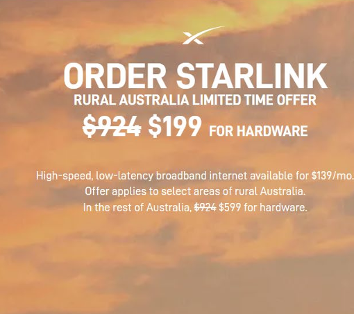starlink rural australia