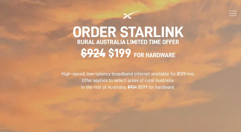 starlink rural australia