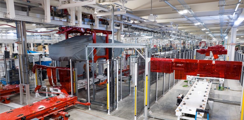 Tesla Cybertruck pilot line in Gigafactory Texas