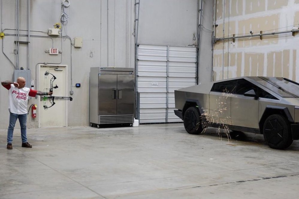 cybertruck arrow test