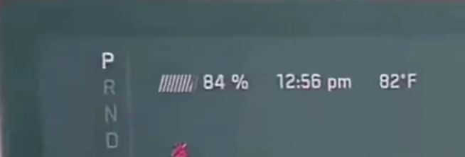 cybertruck battery display