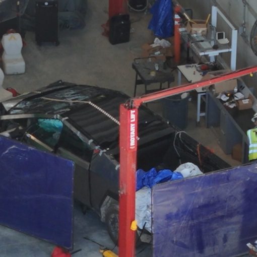 cybertruck crash test