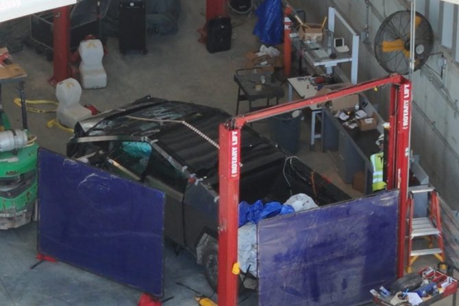 cybertruck crash test