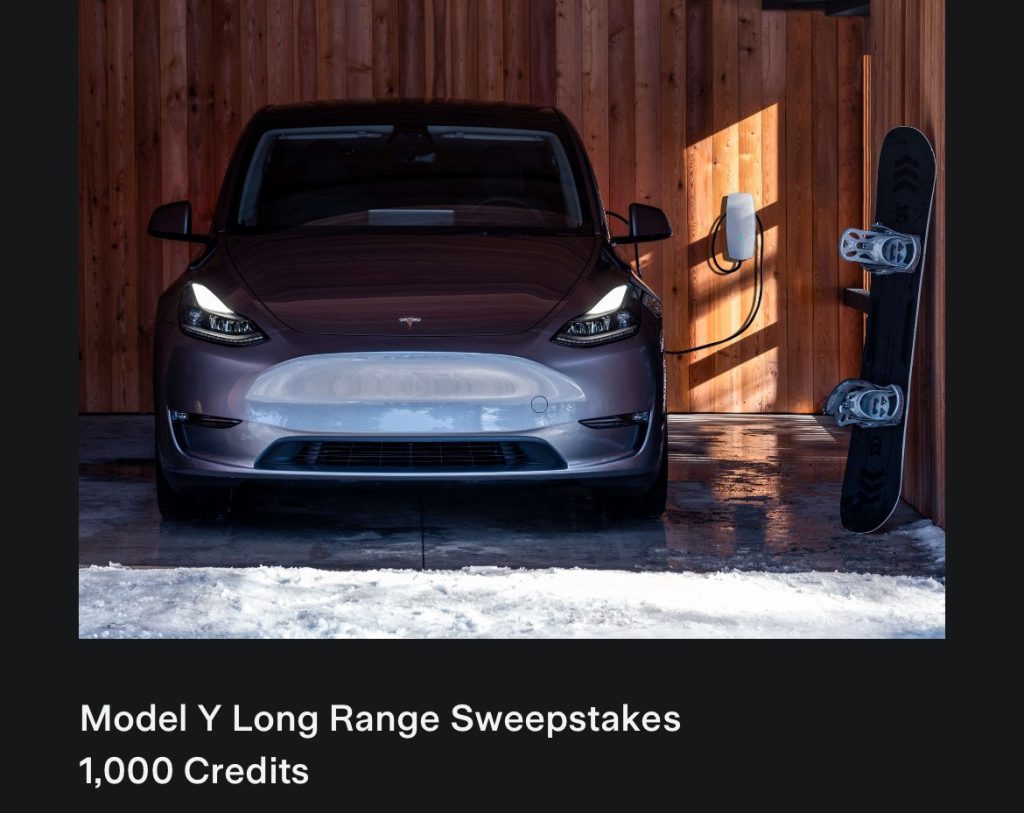 model y sweepstakes