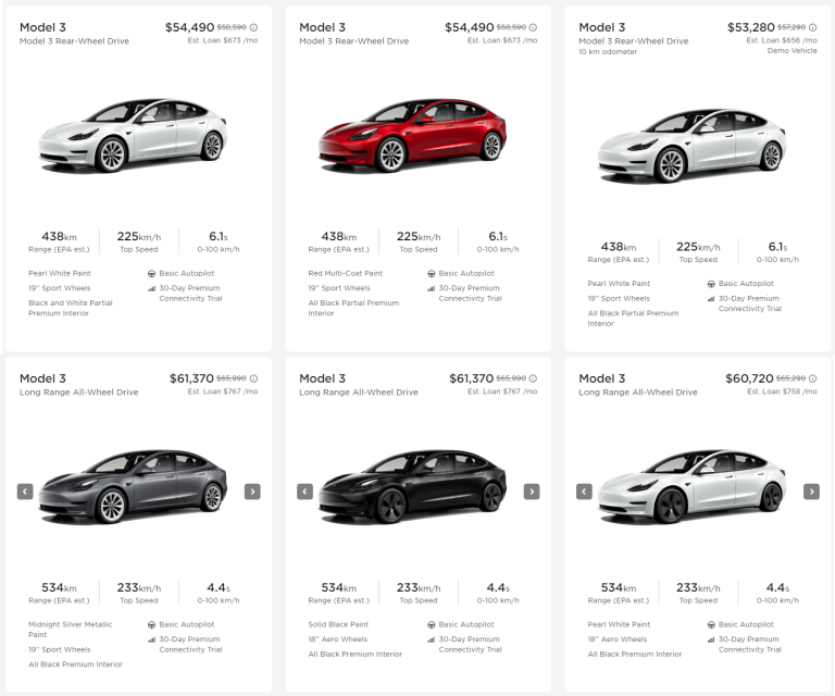 Tesla Korting Tesla existing inventory discounts return for Model 3 and Model Y ...