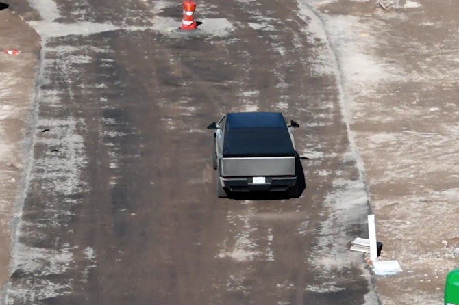 cybertruck crab walk