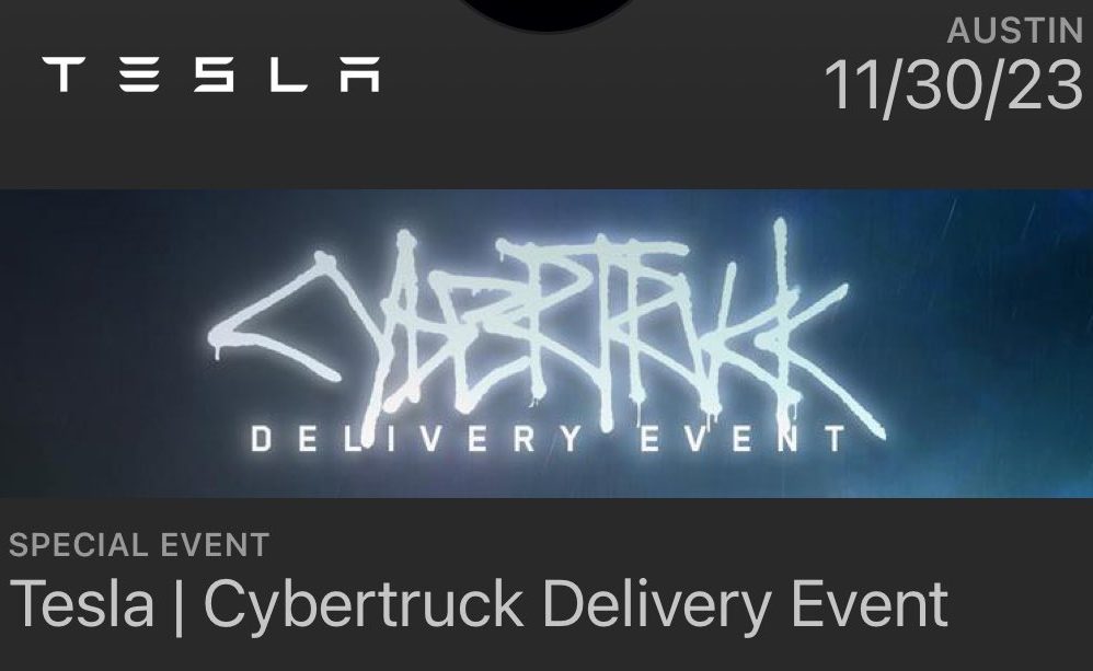 cybertruck delivery event