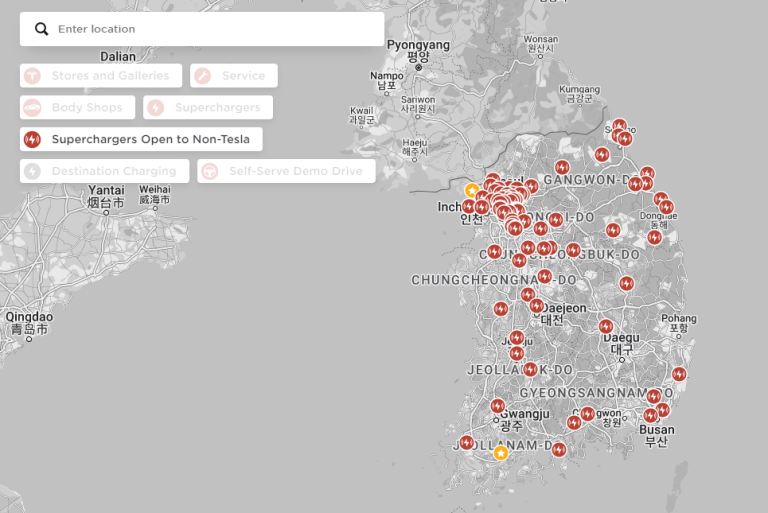Tesla Opens Superchargers to All EVs in South Korea - Drive Tesla