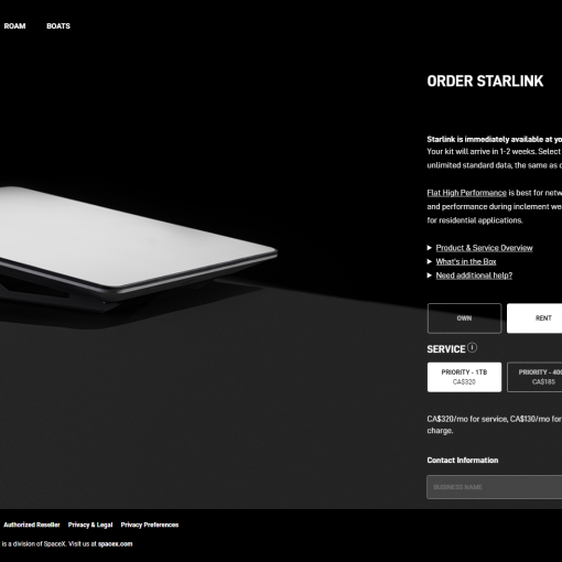 starlink rental
