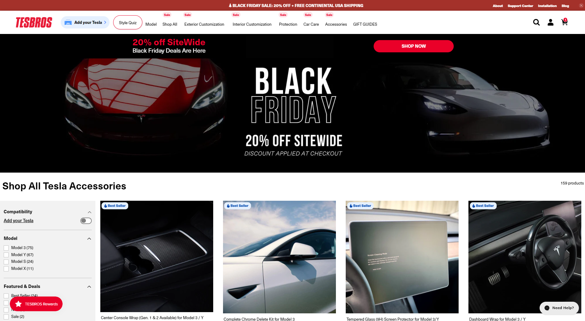 tesbros black friday