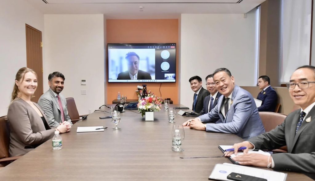Prime Minister Srettha Thavisin discusses potential investment opportunities in Thailand with Tesla CEO Elon Musk